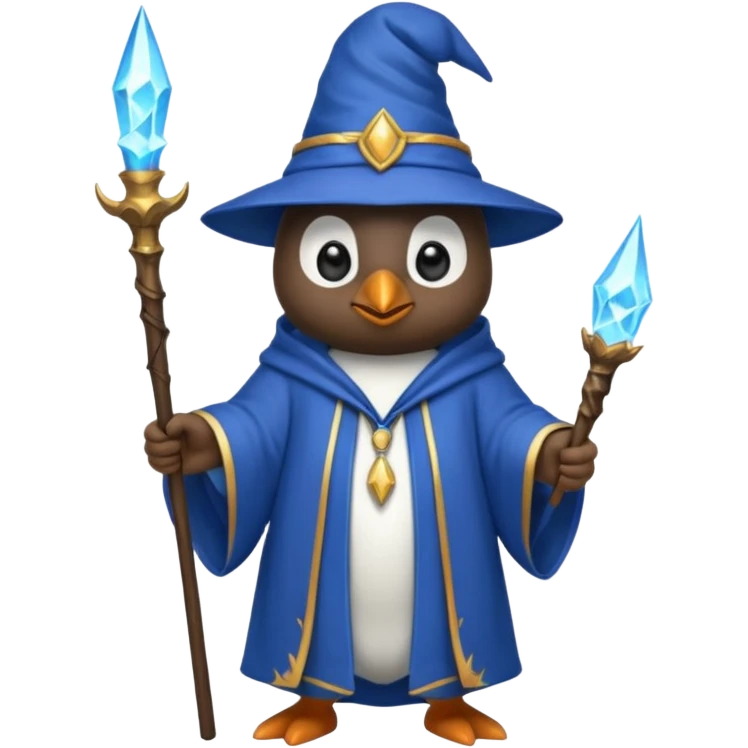 Penguin Wizard emoji