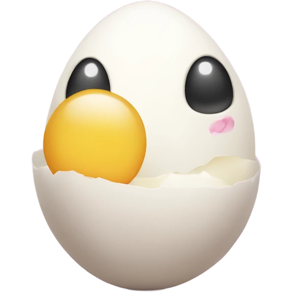 Eggs in love emoji