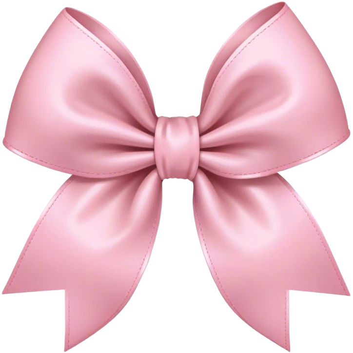 light pink bow on light pink bow emoji