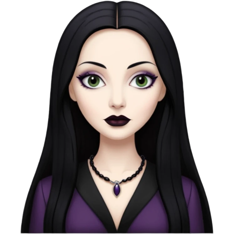 morticia addams emoji