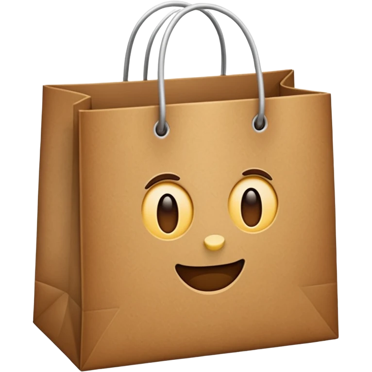 shopping bag faceless emoji