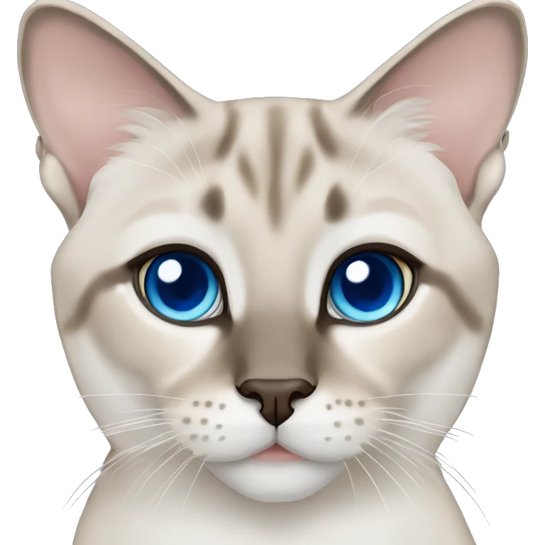 lynx point siamese blue eyes emoji