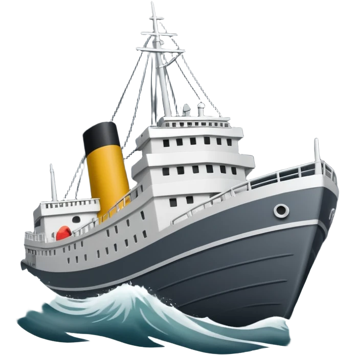 Velero navegando en tormenta emoji