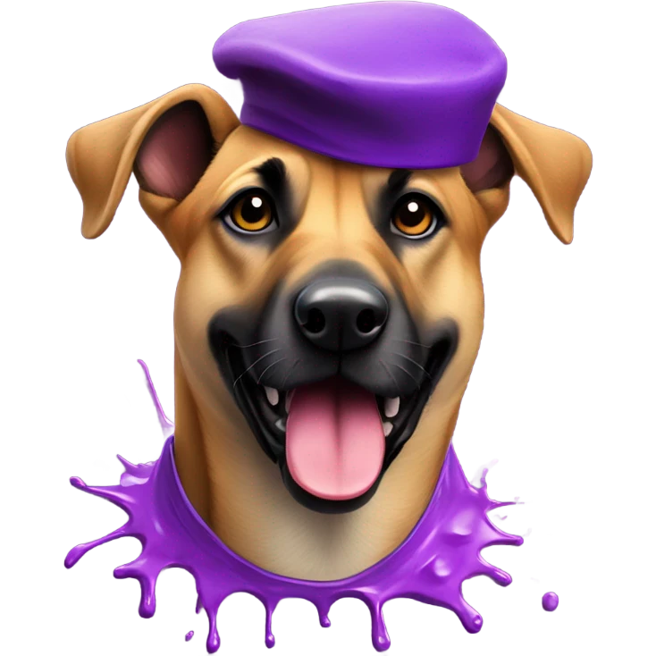malinois artist purple emoji