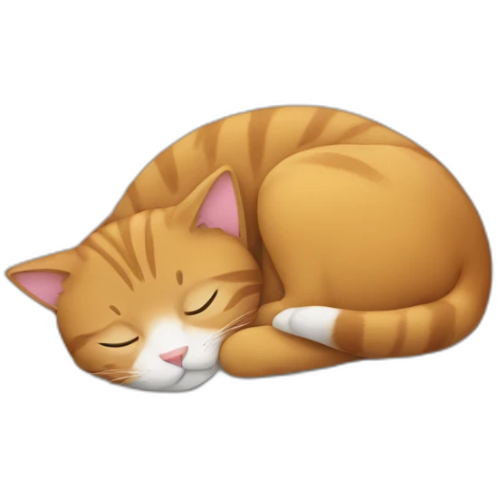 cat sleeping emoji
