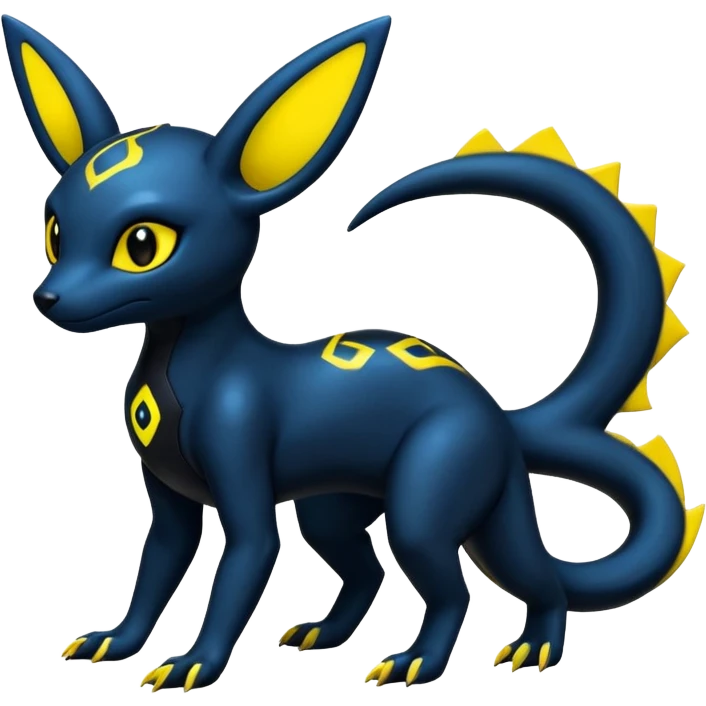 Salandit-Umbreon-Fakémon-hybrid-creature (full body)  emoji