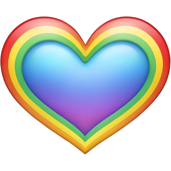 Rainbow heart emoji