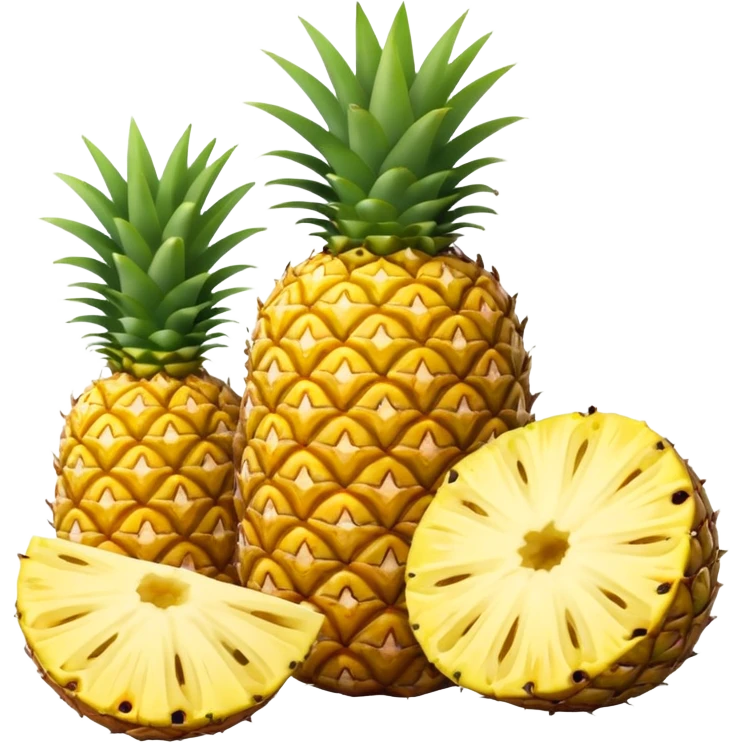 powerpoint logo  with pineapple slices emoji