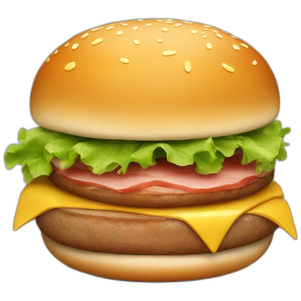 burger with just ham  emoji