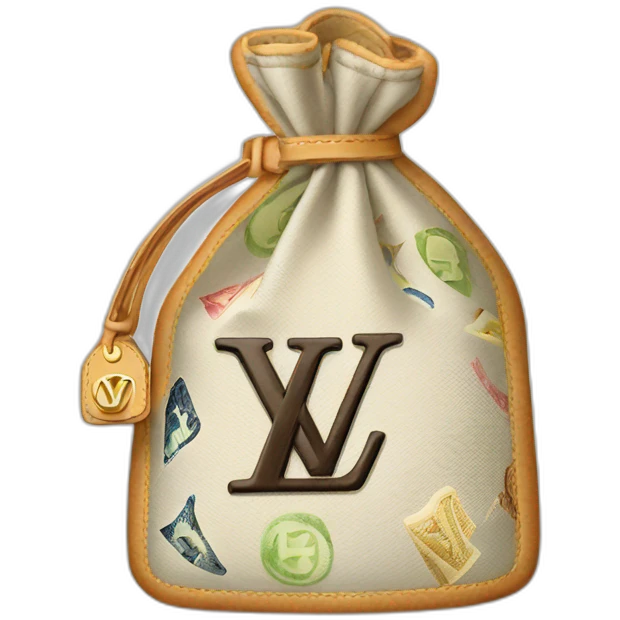 Louis Vuitton money emoji