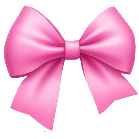 pink bow emoji