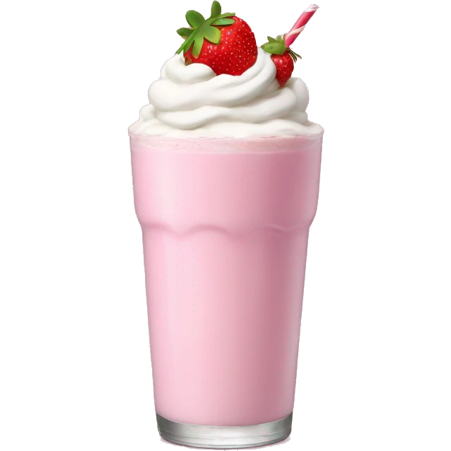 strawberry milkshake emoji