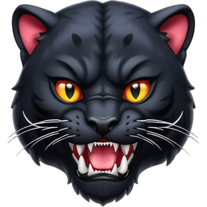 panther with fangs emoji