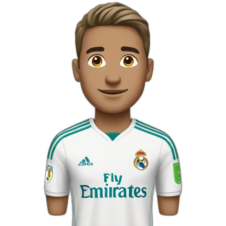 Jude Bellingham wearing Real Madrid jersey emoji