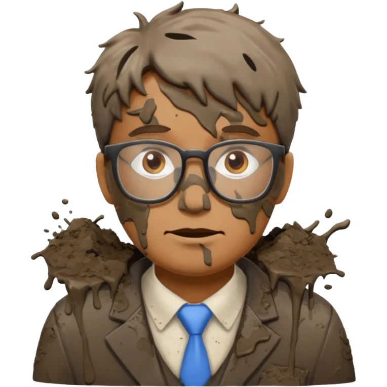 accountant covered in shit emoji