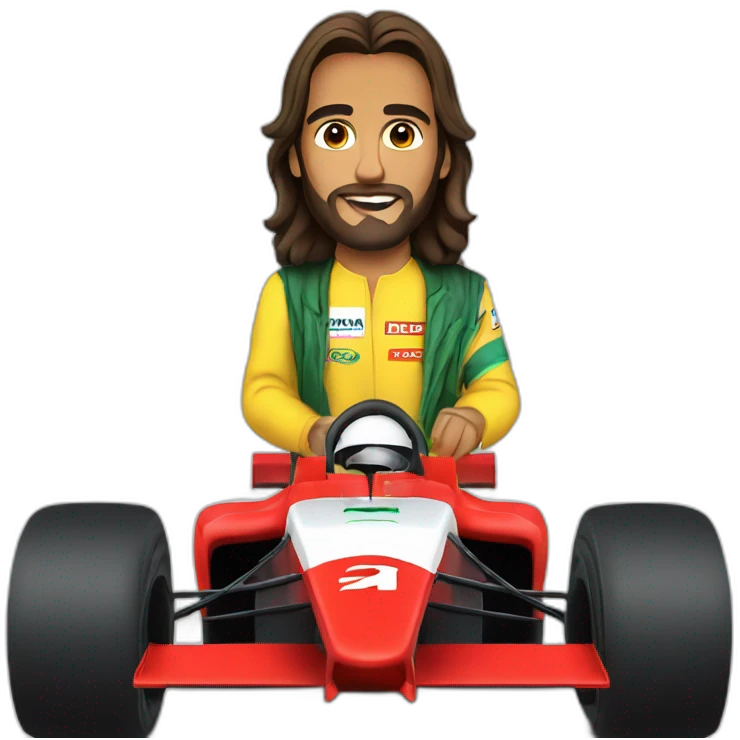 rio jesus driving f1 emoji