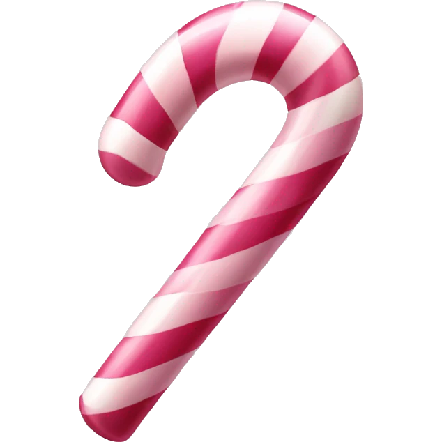 pale pink candy cane emoji