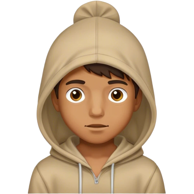Boy wearing a hoodie  emoji