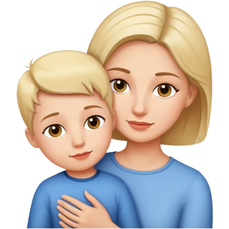 a mom with a kid emoji