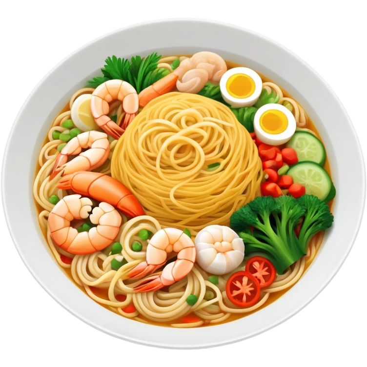Singapore bee hoon breakfast  emoji