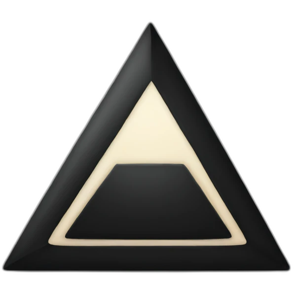 Black big triangle emoji