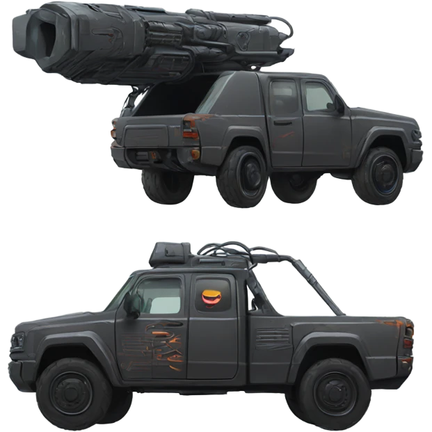 cyber punk 6x6 Truck emoji