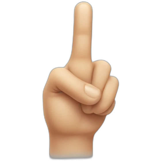 index finger pointing up emoji