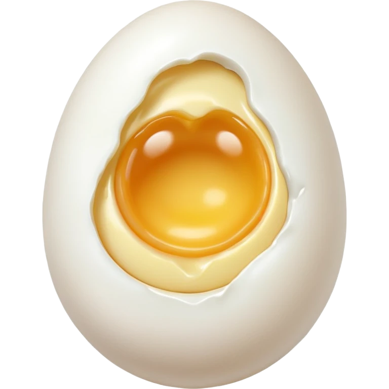 A peeled egg emoji
