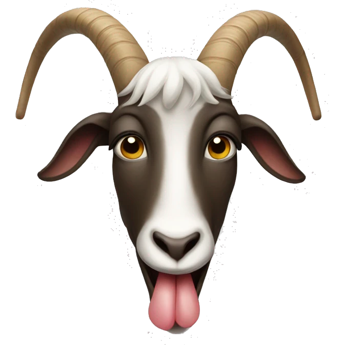 A face with a protruding tongue and a goat gesture emoji