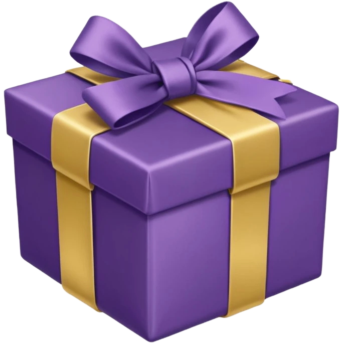 purple noel giftbox emoji
