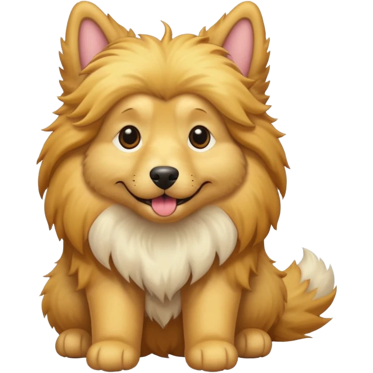 long fur dog emoji