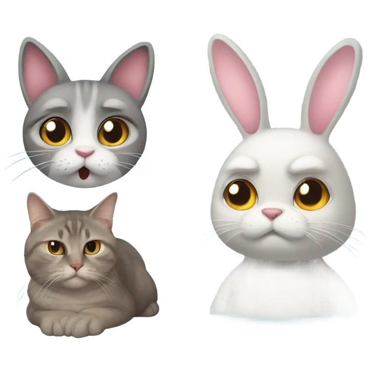 🐰😾 emoji