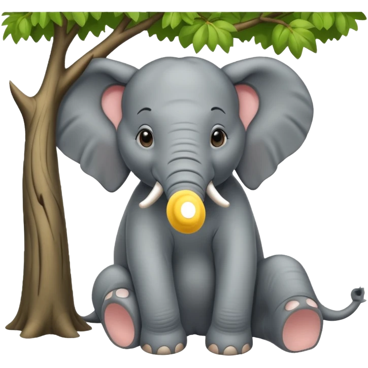 Garmi ke din, hathi ped ki chhaya me aaraam kar raha tha..." emoji