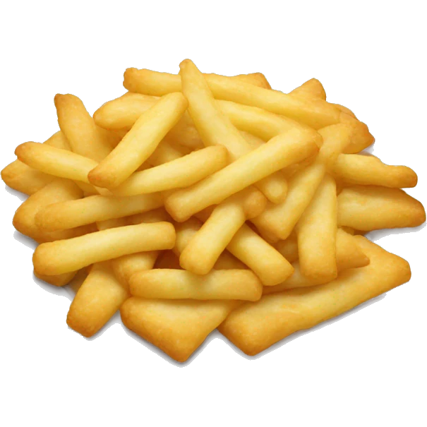 French fríes pile in a plate emoji