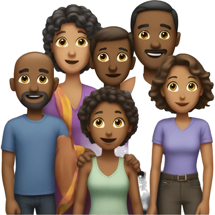 Large family emoji