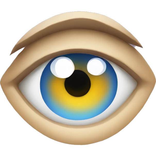 Eyes looking up to the sky emoji