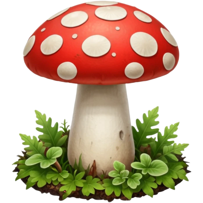 button top mushroom emoji