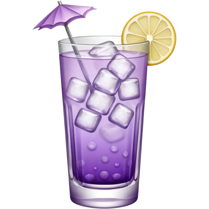 Cocktail light purple with high glass emoji