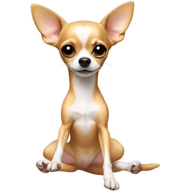 chihuahua doing splits emoji