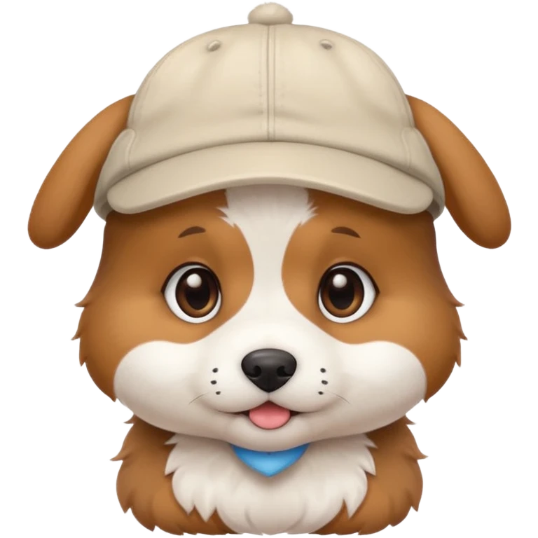 baby dog with a cap emoji