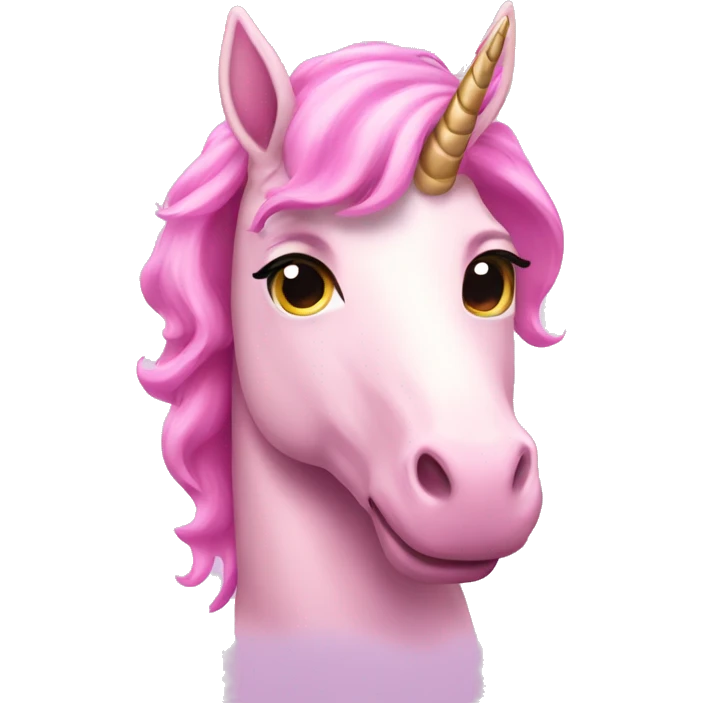 Pink unicorn emoji 🦄 emoji