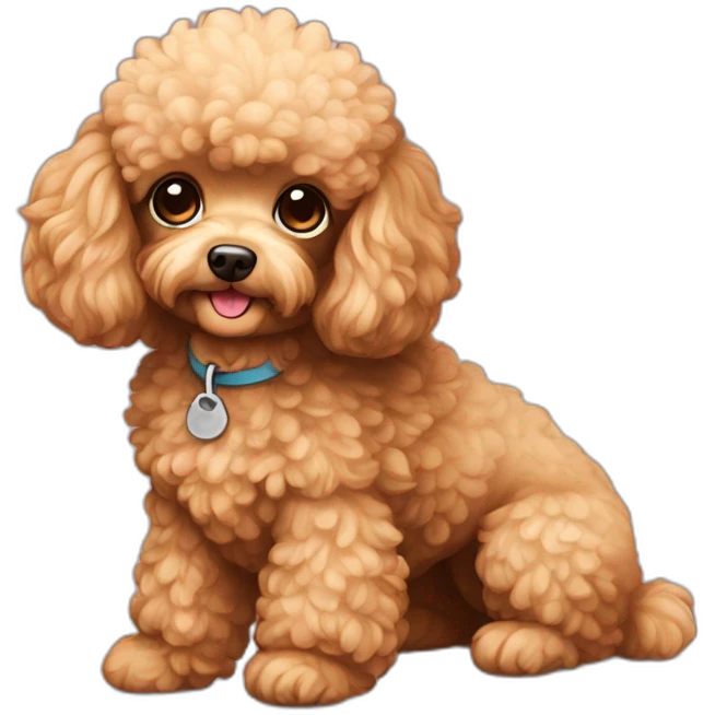 Toy poodle emoji