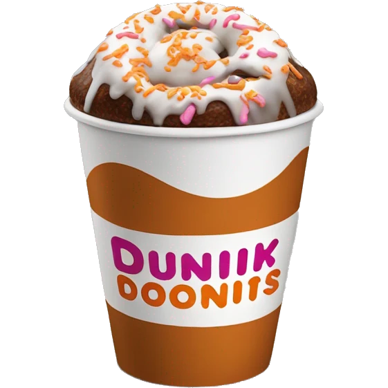 Dunkin’ Donuts cup emoji
