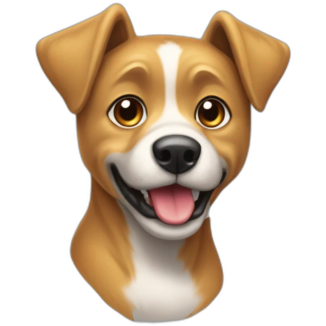 Chien qui joue au jeu vidéo emoji