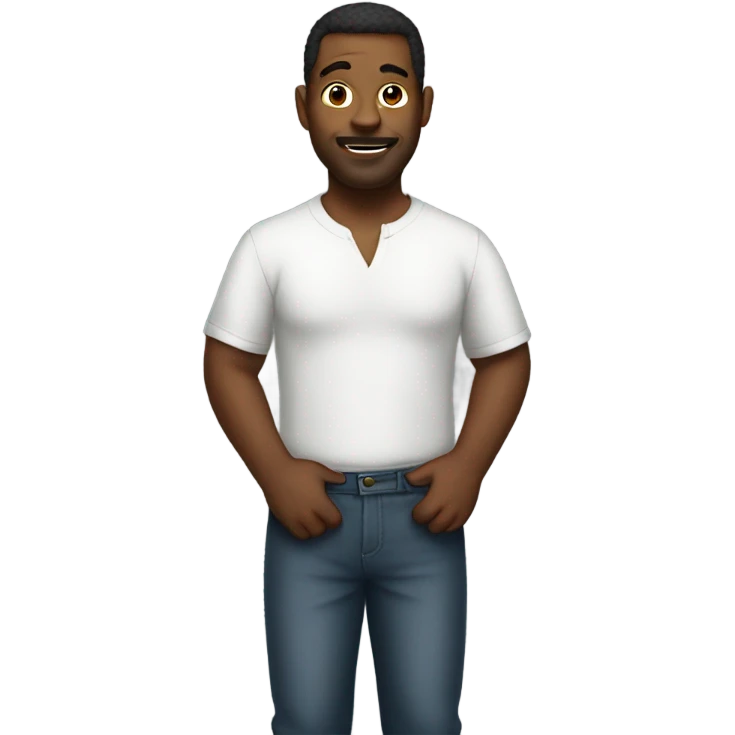 Man with big butt emoji