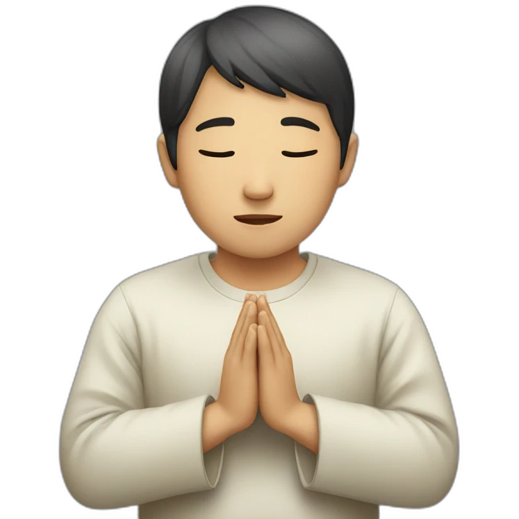 asian person praying emoji