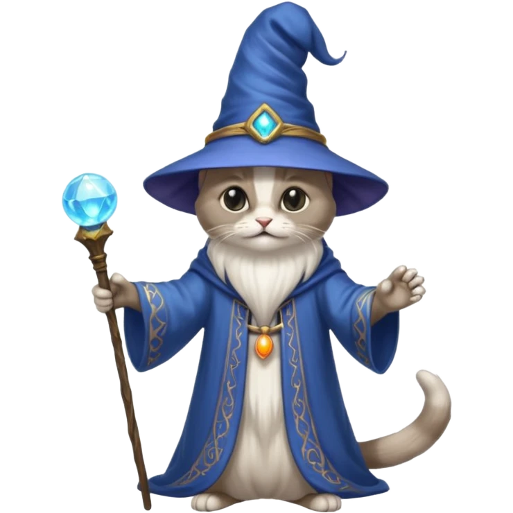A sorcerer cat emoji