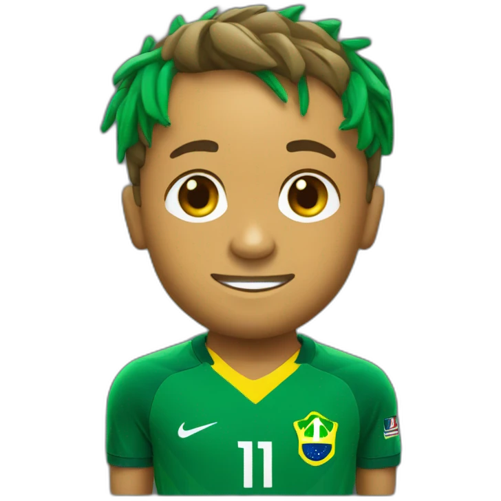 neymar junior brazil shirt emoji