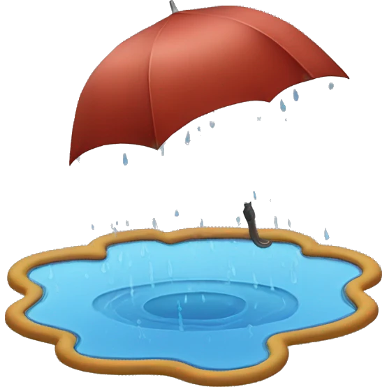 Rain puddle emoji