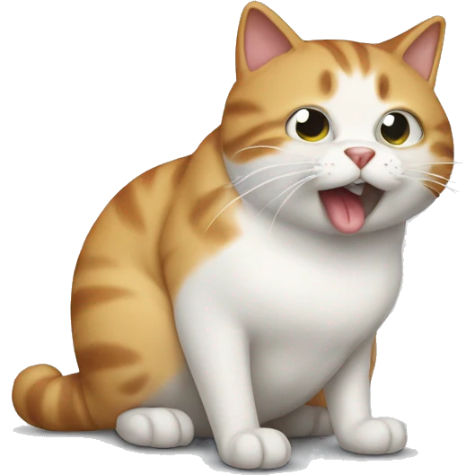 Cat farting emoji